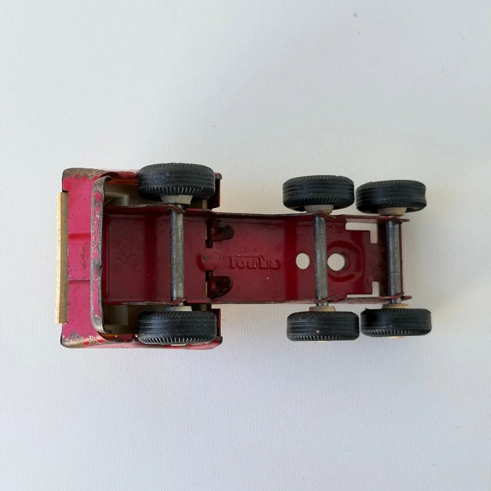 Vintage 70s Tonka Diecast Cab Semi Truck Red Retro Metal Toy Vehicle